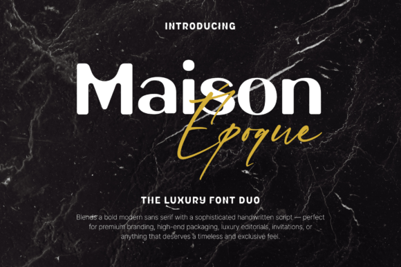 Maison Époque Duo: A Versatile Display Typeface for Modern Brands